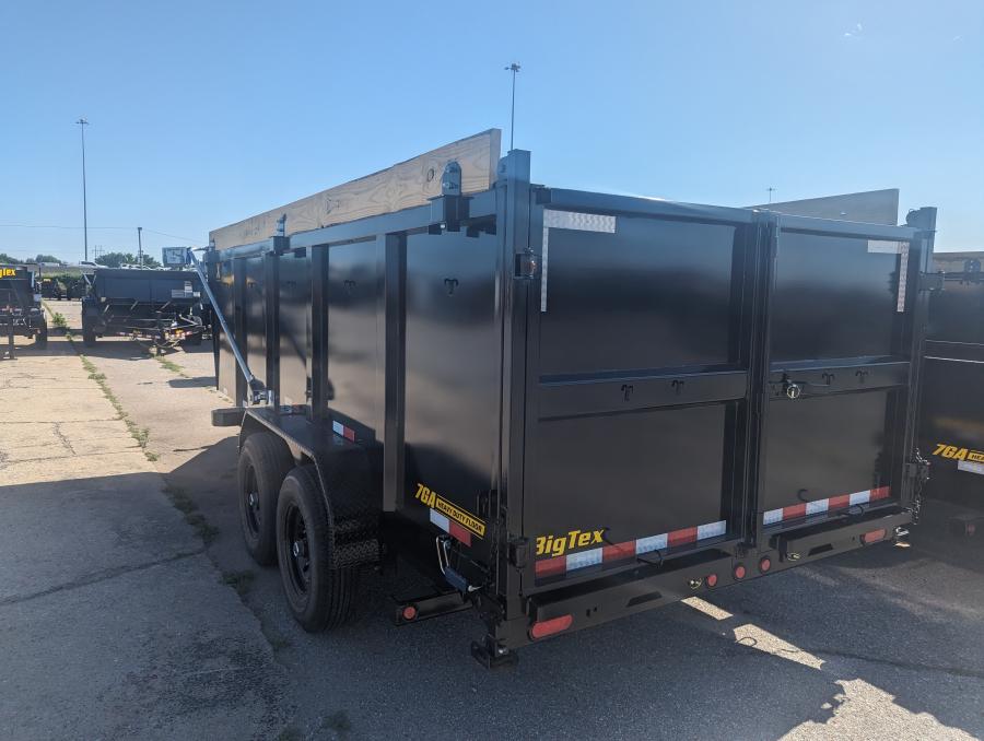 Big Tex 14XD 15.4K TAND XD DUMP 83"x16 6S 4 HIGH SIDES, BLACK Image 4