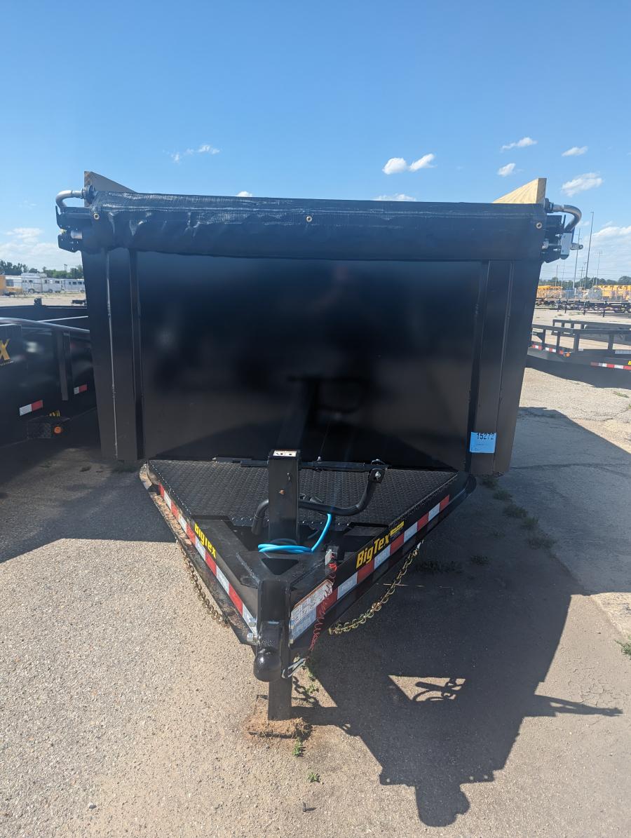Big Tex 14XD 15.4K TAND XD DUMP 83"x16 6S 4 HIGH SIDES, BLACK Image 3