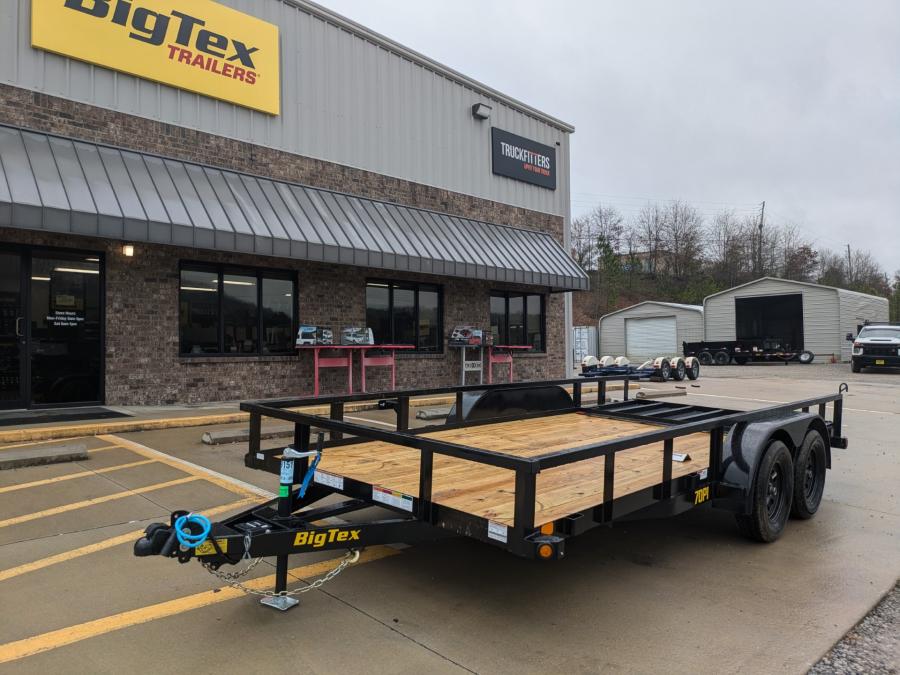 Big Tex 70PI 7K TAND SQ TU UTL 83″x18 2 BRAKES, BLK Image 3