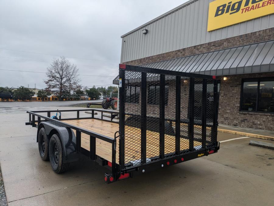 Big Tex 70PI 7K TAND SQ TU UTL 83"x18 2 BRAKES, BLK Image 4