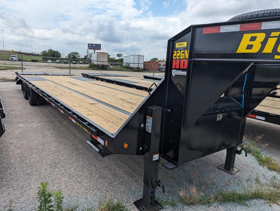 Big Tex 22GN, Gooseneck, 102" x 33', 23.9K, Dovetail, Mega Ramps Image 2