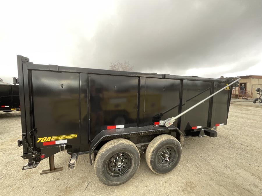 Big Tex 14XD 15.4K TAND XD DUMP 83"x16 6S 4 HIGH SIDES, BLACK Image 0