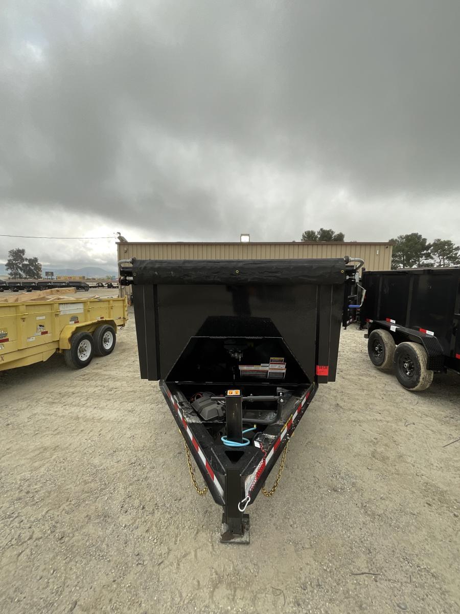 Big Tex 14XD 15.4K TAND XD DUMP 83"x16 6S 4 HIGH SIDES, BLACK Image 1