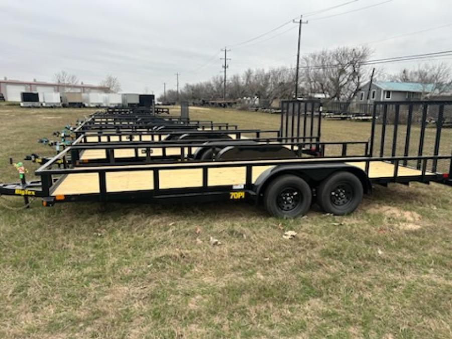 Big Tex 70PI 7K TAND SQ TU UTL 83"x18 BLK Image 1
