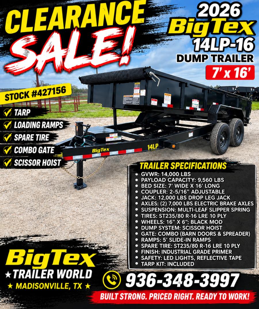 Big Tex 14LP, Dump, 83″ x 16′, 14K Image 0