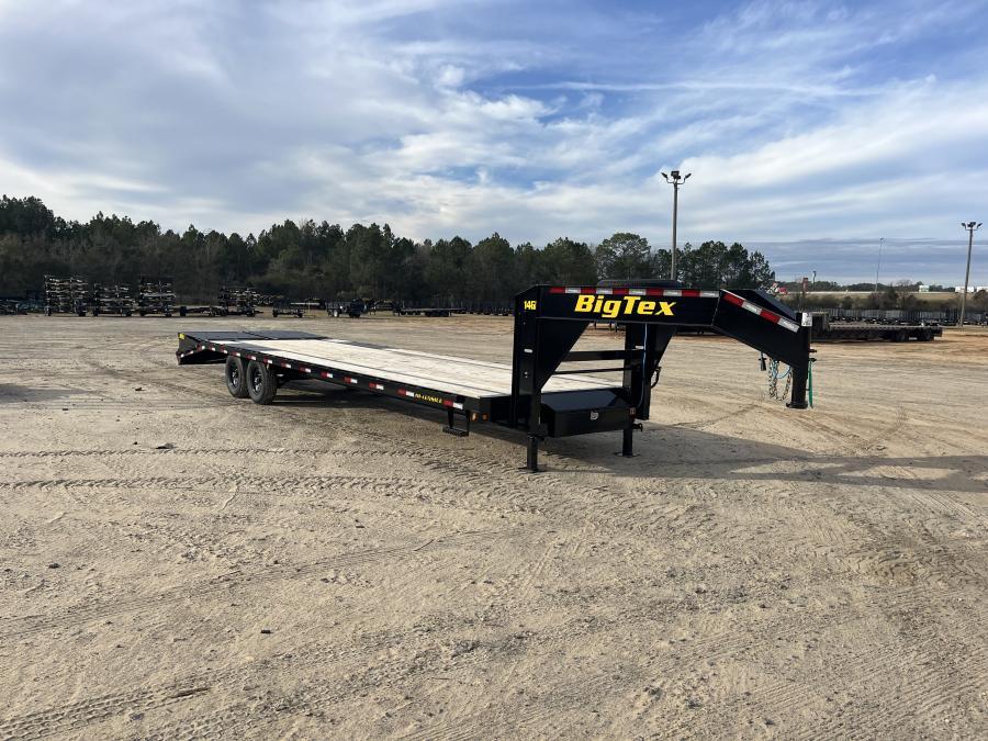 Big Tex 14GN, Gooseneck, 102" x 25', 15.9K, Dovetail, Mega Ramps Image 0