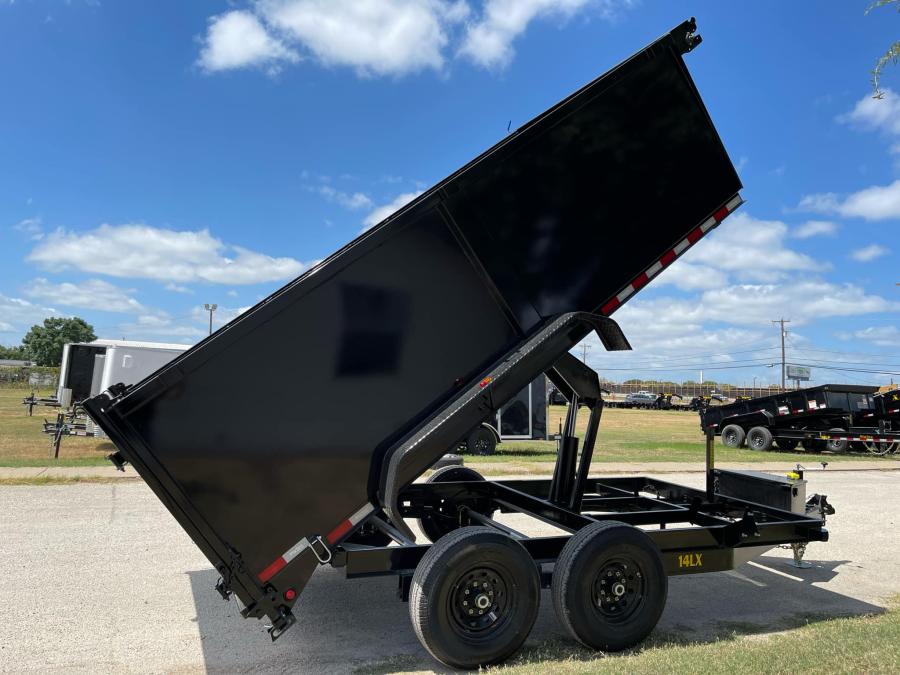 Big Tex 14LX 14K CHANNEL TAND DUMP 83"x12 BLACK, 6SIR Image 0