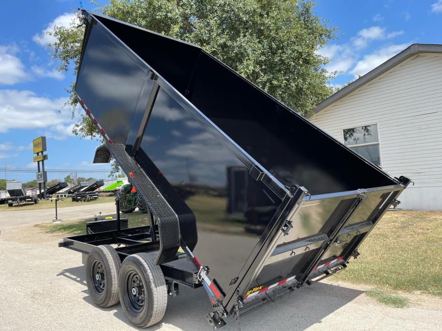 Big Tex 14LX 14K CHANNEL TAND DUMP 83"x12 4 SIDES, BLACK, 6SIR Image 2