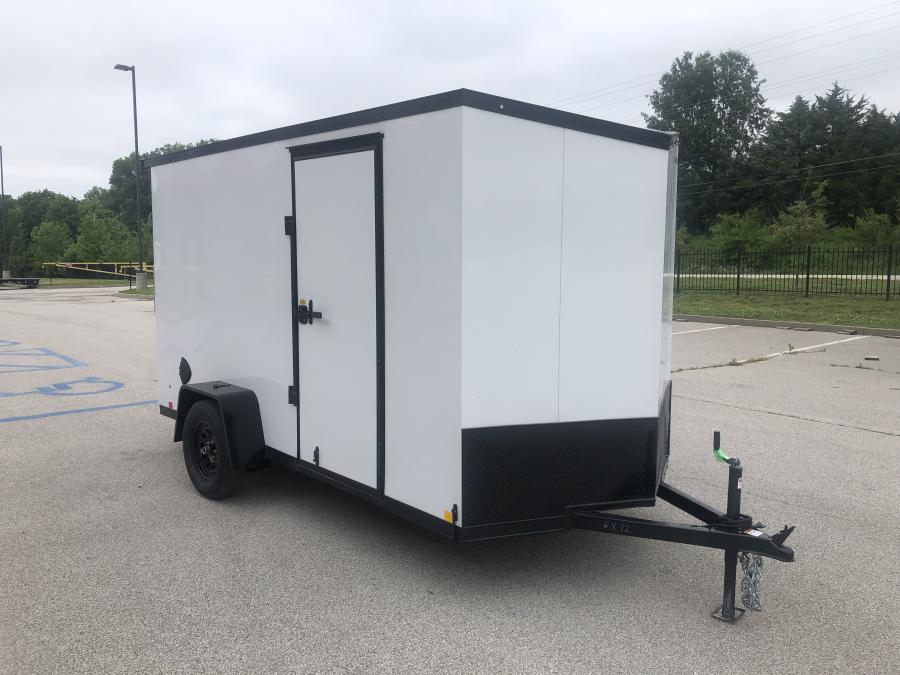 RC Trailers RDLX 6x12 single-axle wedge enclosed trailer, 6.5' interior height, screwless Image 0