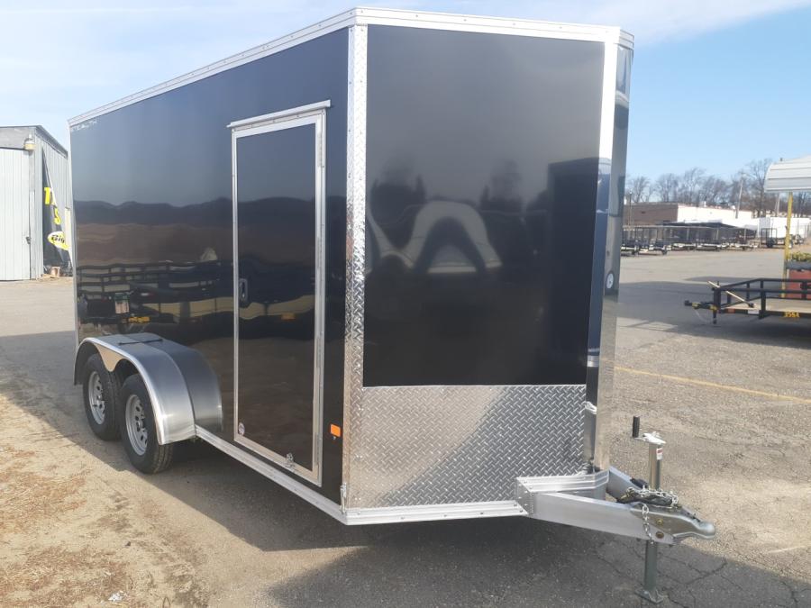 C7X1 7X14 Standard Stealth V-Nose Cargo Trailer by Cargo Pro Image 1