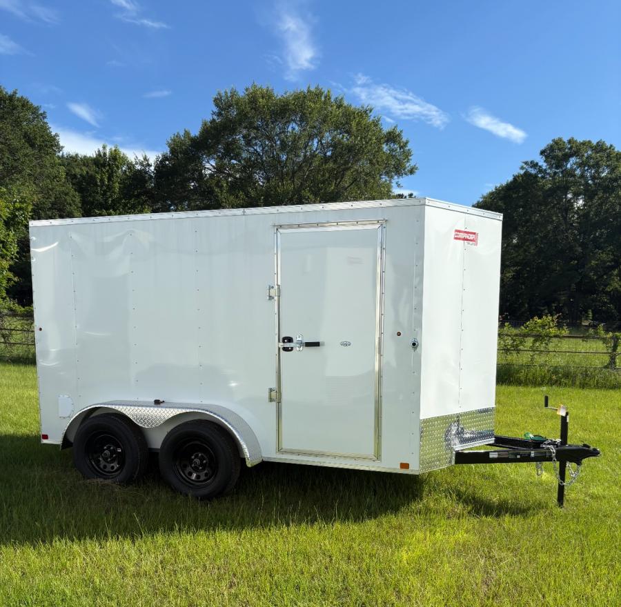 6X12 MTI 6X12 V NOSE ENCLOSED STD RAMP DOOR 7K BY CARRY ON Image 1