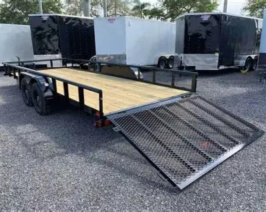 Big Tex 70PI 7K TAND SQ TU UTL 83"X20 BLK Image 1