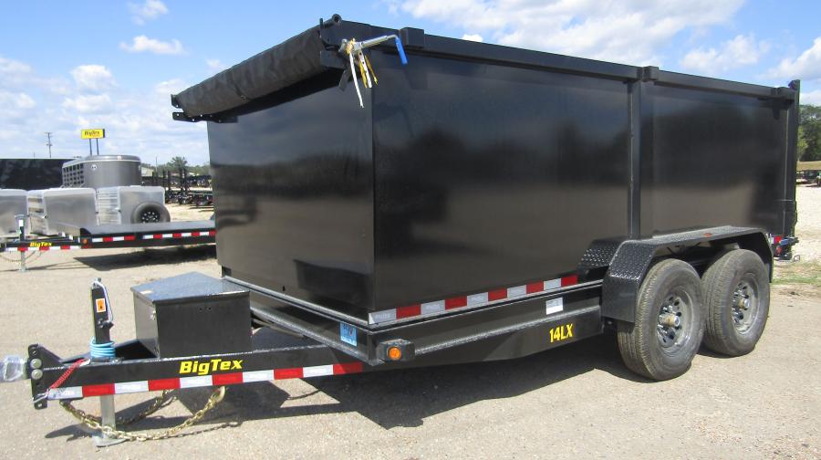 Big Tex 14LX 14K CHANNEL TAND DUMP 83"x12 4 SIDES, BLACK, 6SIR Image 1