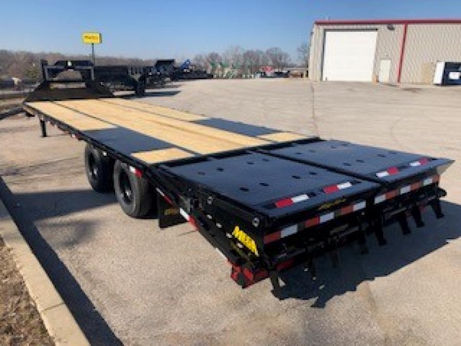 Big Tex 22GN, Gooseneck, 102" x 25', 23.9K, Dovetail, Mega Ramps Image 1