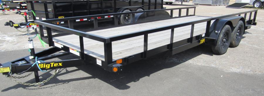 Big Tex 70PI 7K TAND SQ TU UTL 83"x18 BLK Image 0