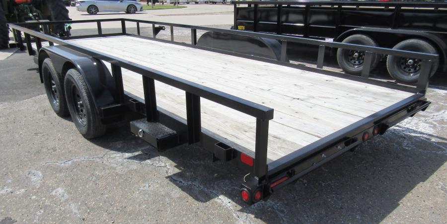 Big Tex 70PI 7K TAND SQ TU UTL 83"x18 BLK Image 1