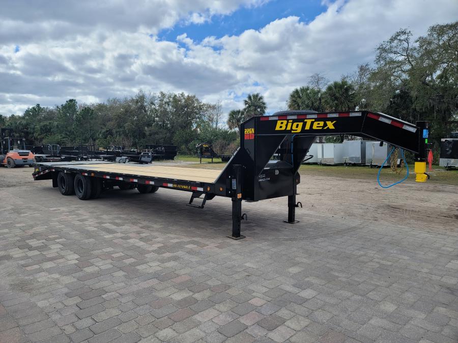 Big Tex 22GN, Gooseneck, 102" x 25', 23.9K, Dovetail, Mega Ramps Image 1