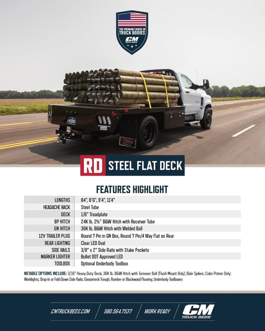 CM RD  9'4" Cab & Chassis, 97" Wide (Dually), 60" Cab to Axle Image 2