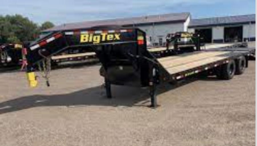 Big Tex 22GN, Gooseneck, 102" x 25', 23.9K, Dovetail, Mega Ramps Image 0
