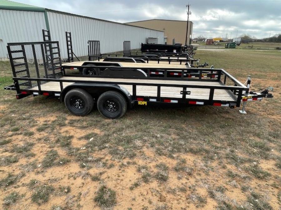 Big Tex 10PI, Utility, 83" x 18', 9.9K, 4' Ramp Gate Image 1