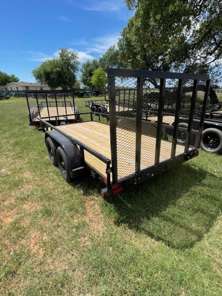 Big Tex 70PI 7K TAND SQ TU UTL 83"x16 BLK Image 1