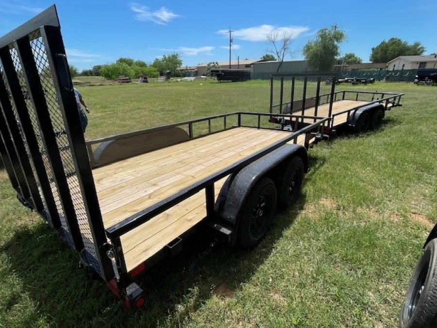 Big Tex 70PI 7K TAND SQ TU UTL 83"x16 BLK Image 1