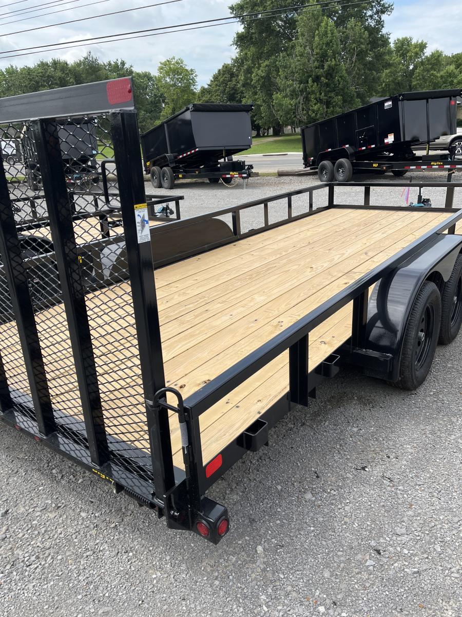 Big Tex 70PI 7K TAND SQ TU UTL 83"x18 2 BRAKES, BLK Image 3