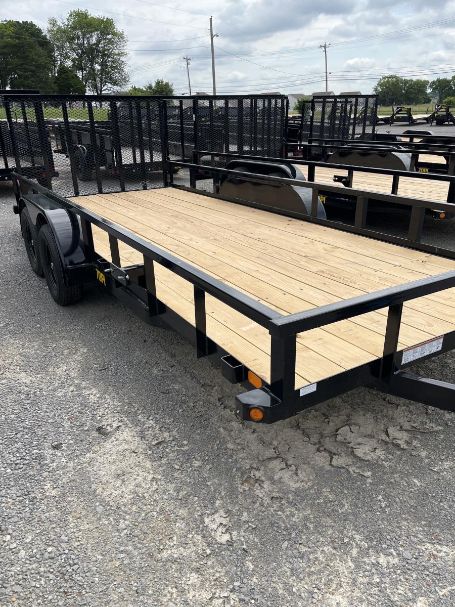 Big Tex 70PI 7K TAND SQ TU UTL 83"x18 2 BRAKES, BLK Image 4