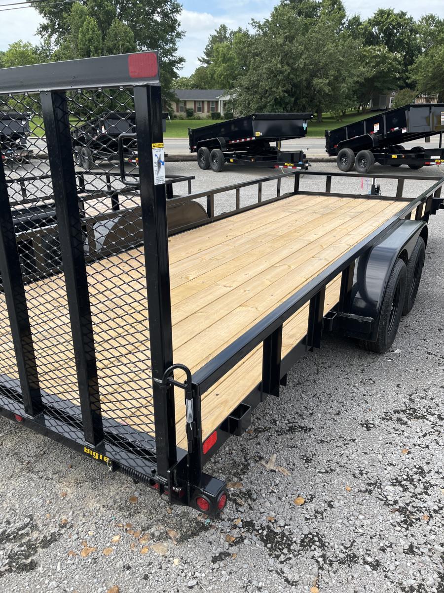Big Tex 70PI 7K TAND SQ TU UTL 83″X20 2 BRAKES, BLK Image 3