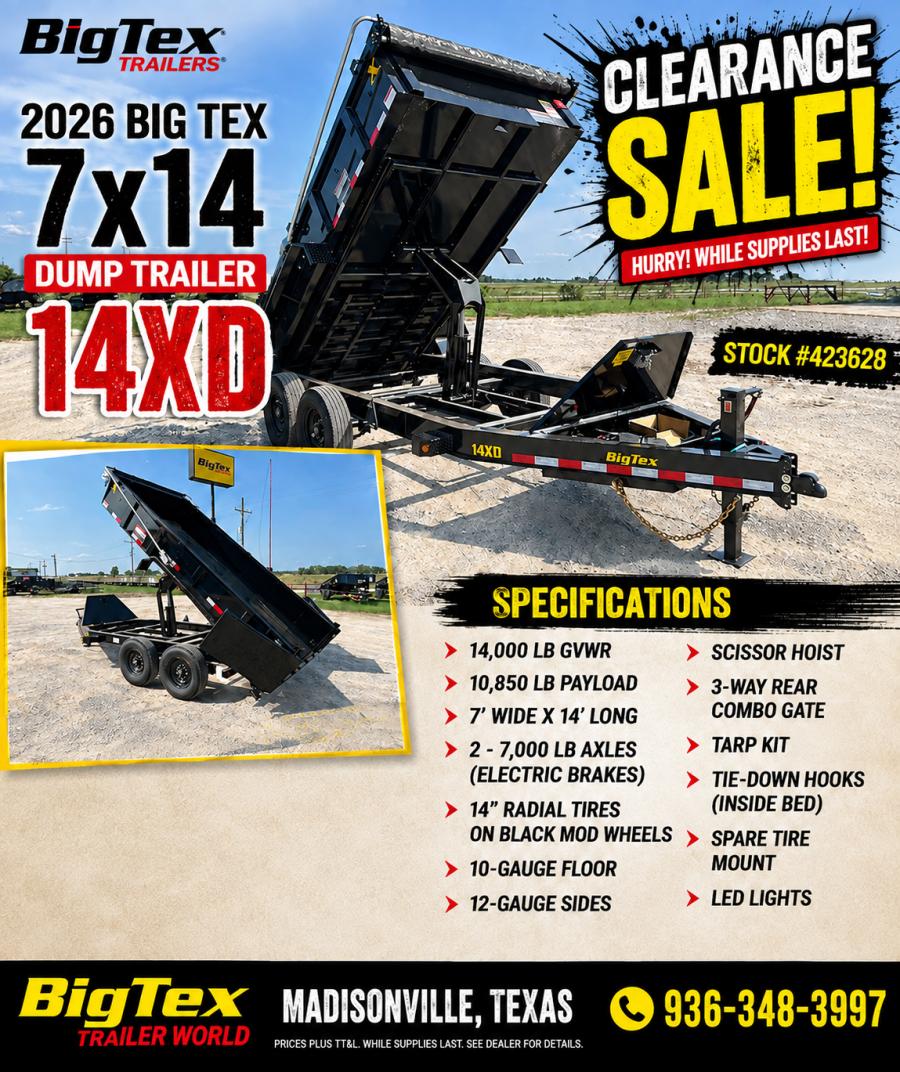 Big Tex 14XD, Dump, 83″ x 14′, 15.4K, X-Series Image 0
