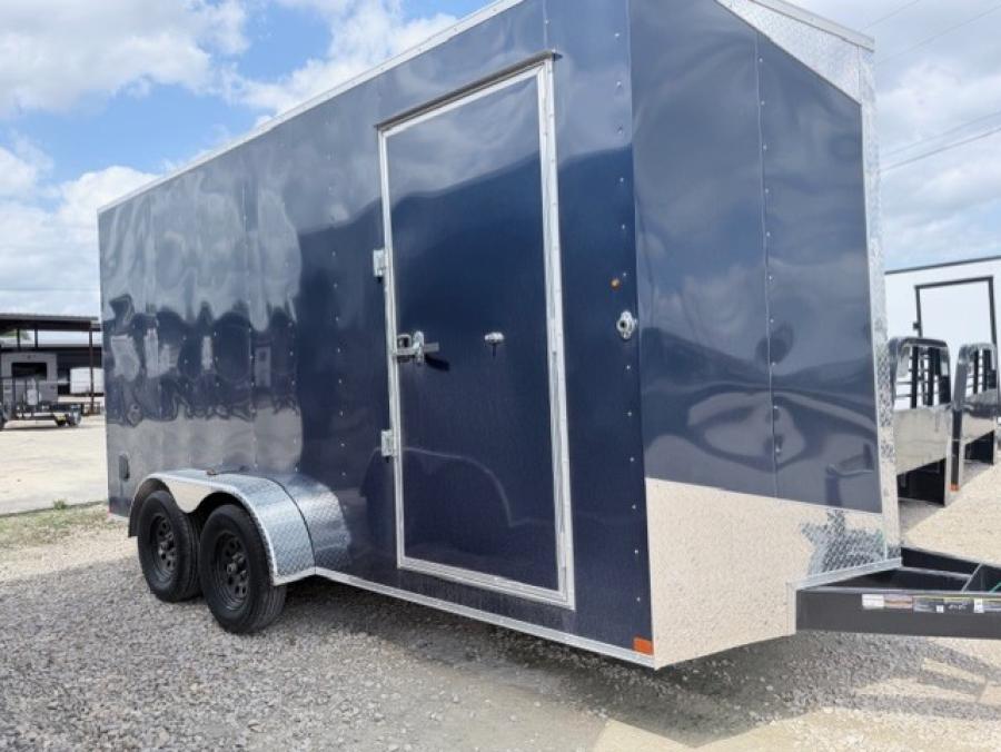 7X14 7X14 V NOSE ENCLOSED STD RAMP DOOR 7K BY CARRY ON Image 2