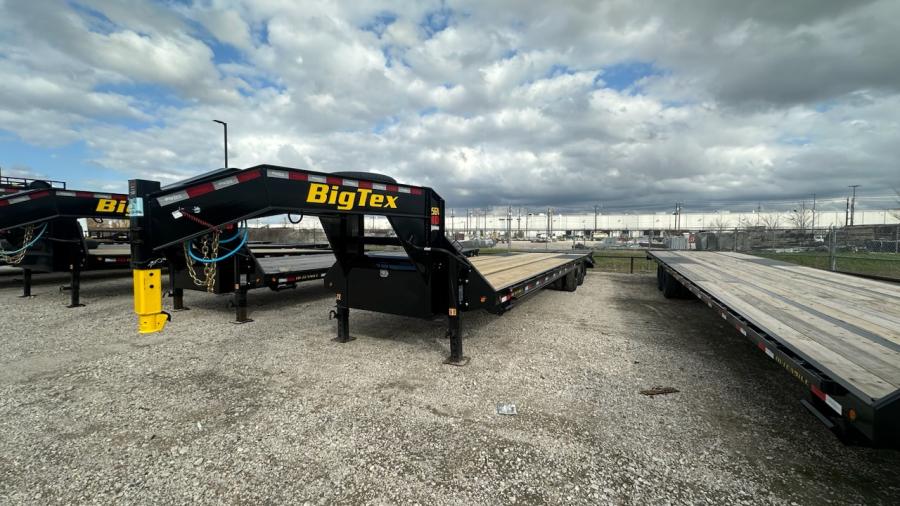 Big Tex 22GN, Gooseneck, 102" x 30', 23.9K, Dovetail, Mega Ramps Image 0