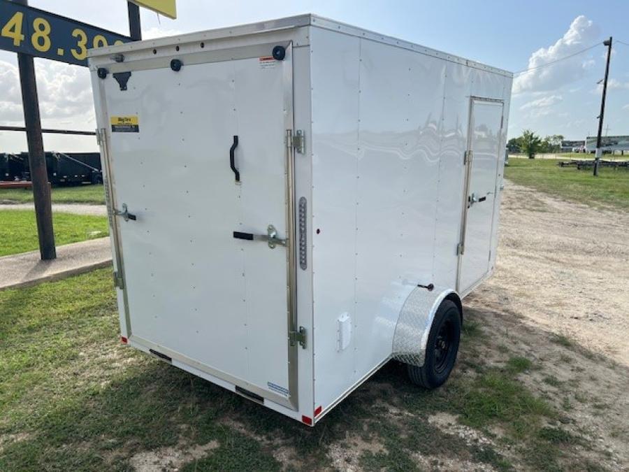 6X12 V NOSE ENCLOSED STD RAMP DOOR 3K Image 1