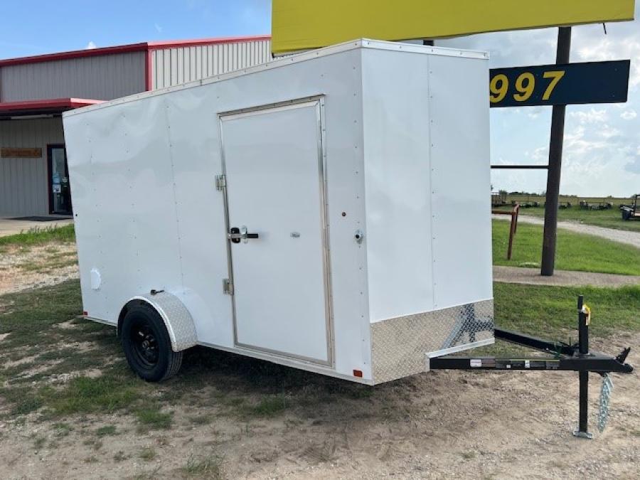 6X12 V NOSE ENCLOSED STD RAMP DOOR 3K Image 0