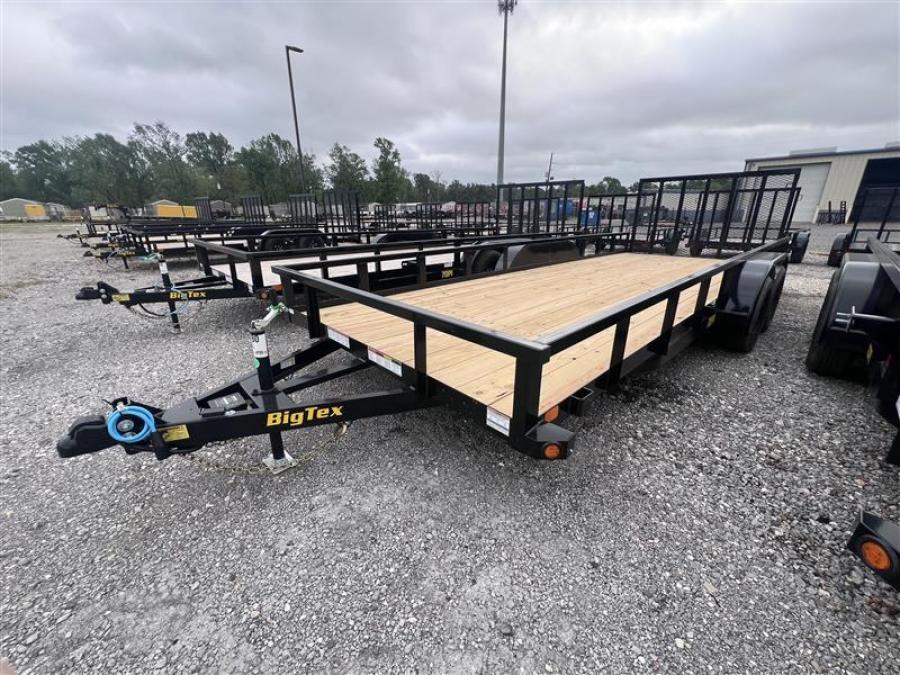Big Tex 70PI 7K TAND SQ TU UTL 83″x18 2 BRAKES, BLK 430677 Image 0