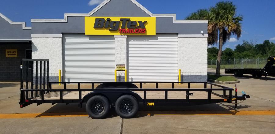 Big Tex 70PI 7K TAND SQ TU UTL 83"x16 2 BRAKES, BLK Image 8