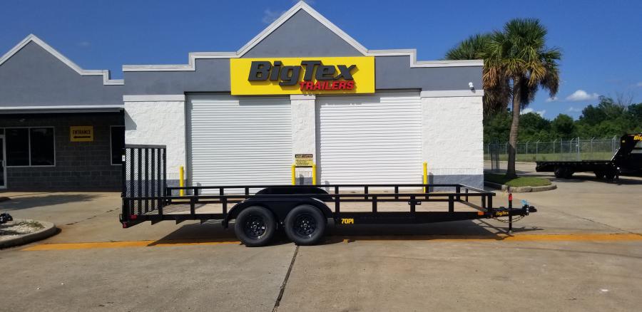 Big Tex 70PI 7K TAND SQ TU UTL 83"x16 2 BRAKES, BLK Image 9
