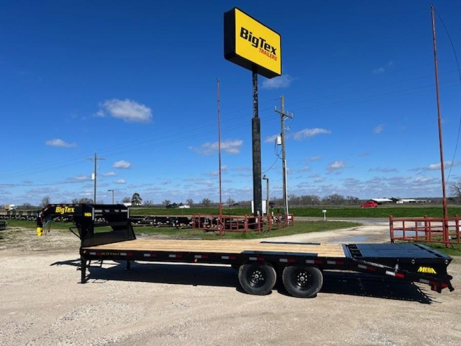 Big Tex 14GN, Gooseneck, 102" x 25', 15.9K, Dovetail, Mega Ramps Image 1