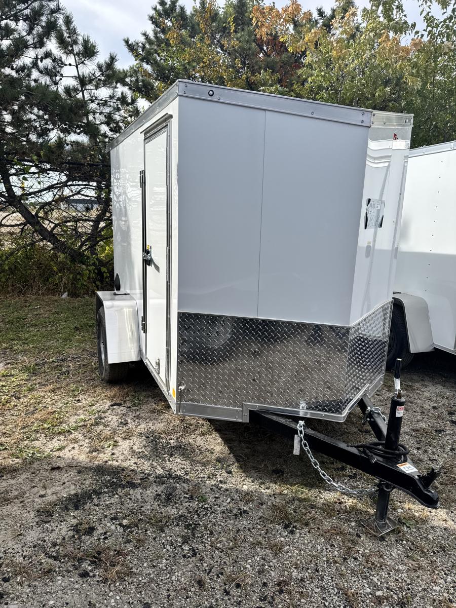 RWT5 RWT 5 x 8 SA FLAT TOP WEDGE ENCLOSED TRAILER BY RC Image 0