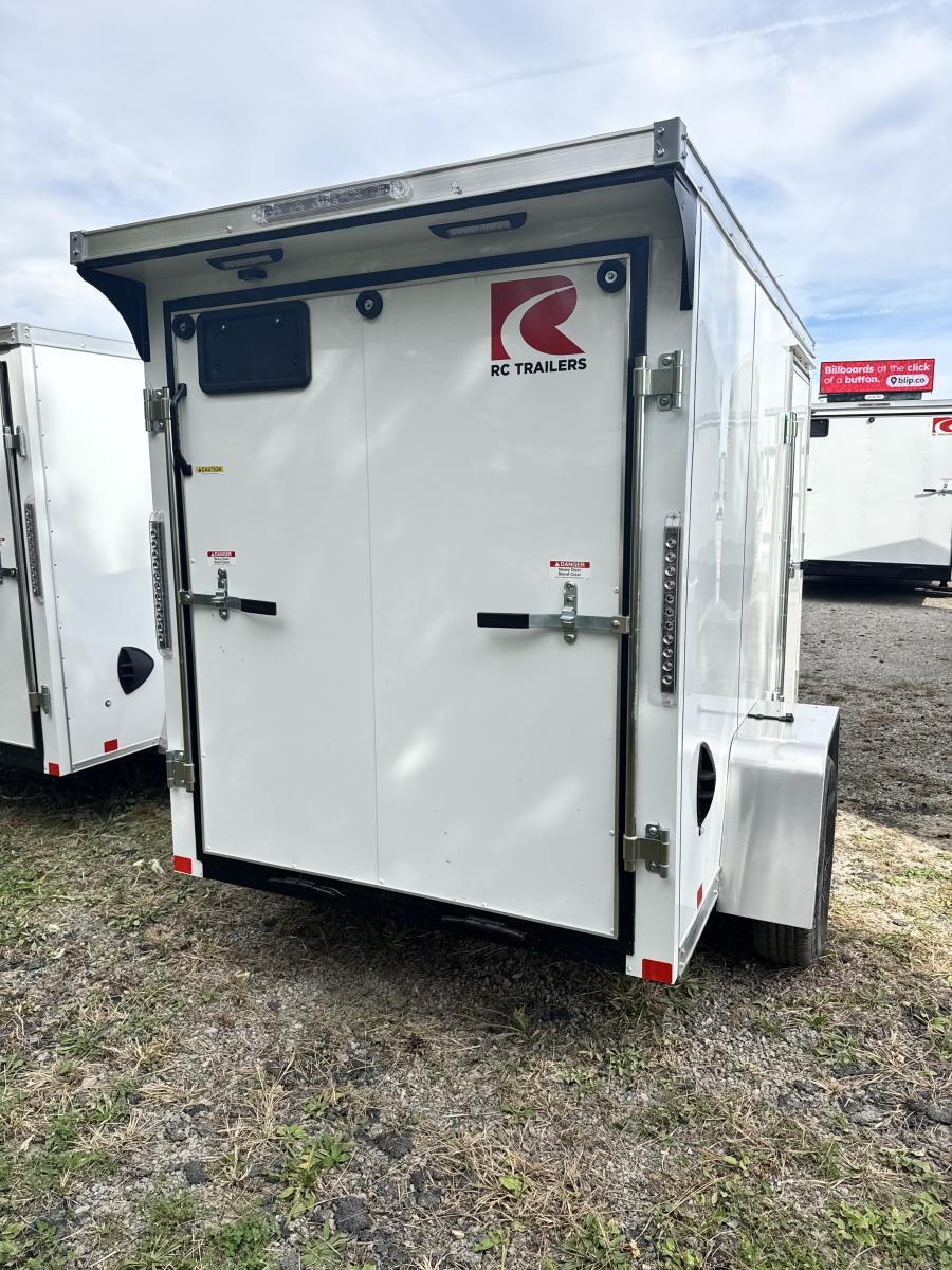 RWT5 RWT 5 x 8 SA FLAT TOP WEDGE ENCLOSED TRAILER BY RC Image 1