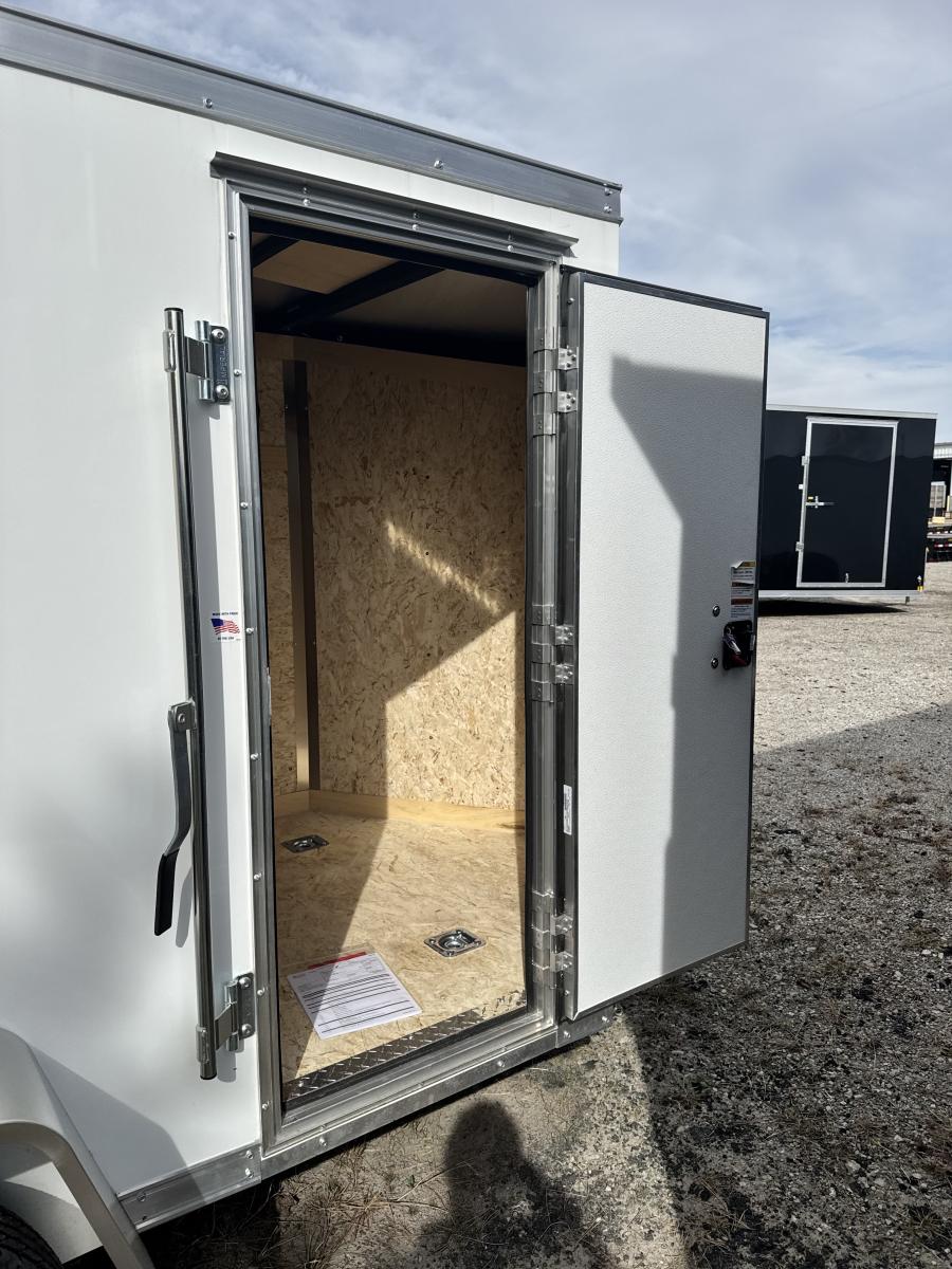 RWT5 RWT 5 x 8 SA FLAT TOP WEDGE ENCLOSED TRAILER BY RC Image 2