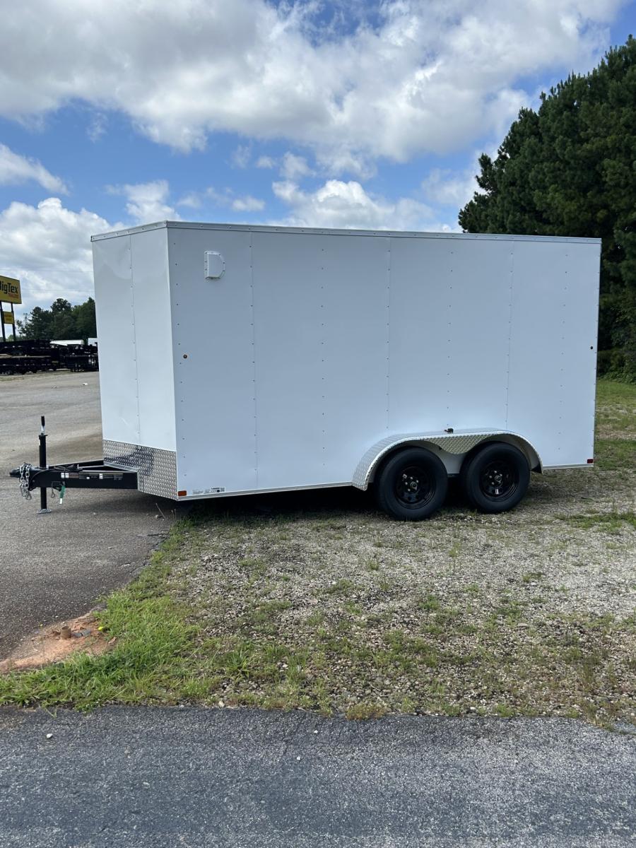 7X14 MTI 7X14 V NOSE ENCLOSED STD RAMP DOOR 7K BY CARRY ON image 0