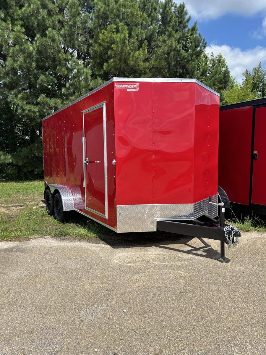 7X16 MTI 7X16 V NOSE ENCLOSED STD RAMP DOOR 7K BY CARRY ON image 3