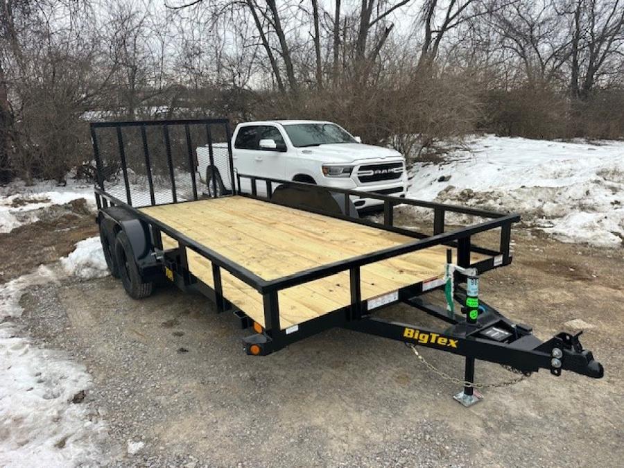 Big Tex 70PI 7K TAND SQ TU UTL 83"X20 2 BRAKES, BLK Image 0