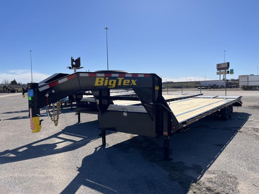 Big Tex 14GN, Gooseneck, 102″ x 25′, 15.9K, Dovetail, Mega Ramps Image 1