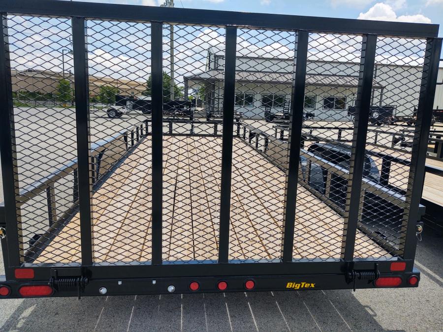 Big Tex 70PI 7K TAND SQ TU UTL 83″x18 2 BRAKES, BLK image 0