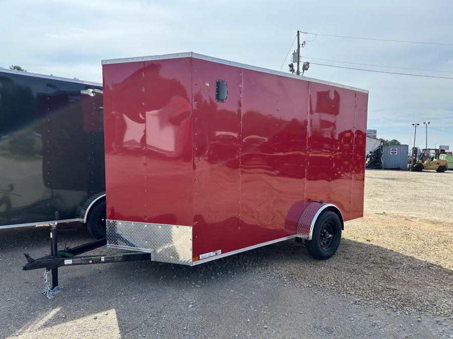 6X12 MTI 6X12 V NOSE ENCLOSED STD RAMP DOOR 3K BY CARRY ON image 1