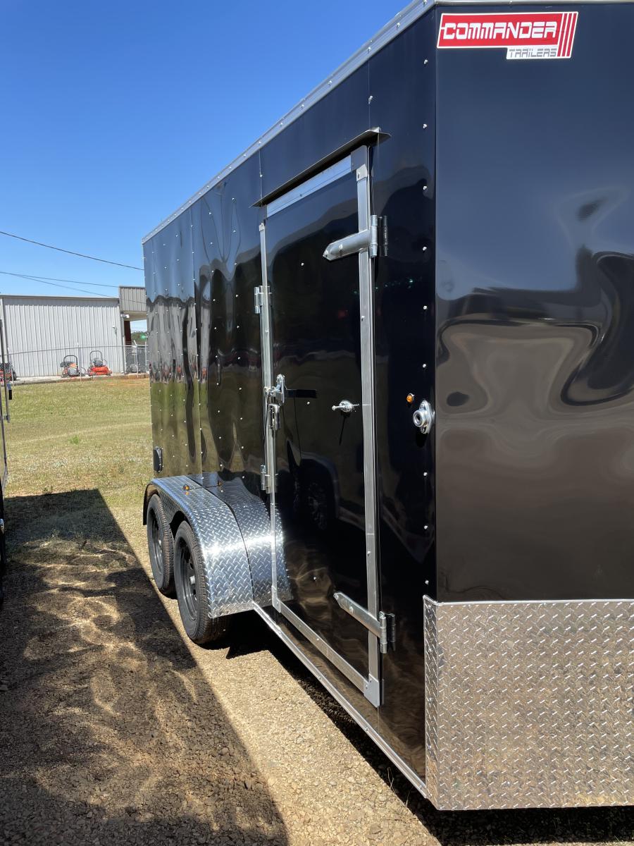 7X16 MTI 7X16 V NOSE ENCLOSED STD RAMP DOOR 7K BY CARRY ON image 2