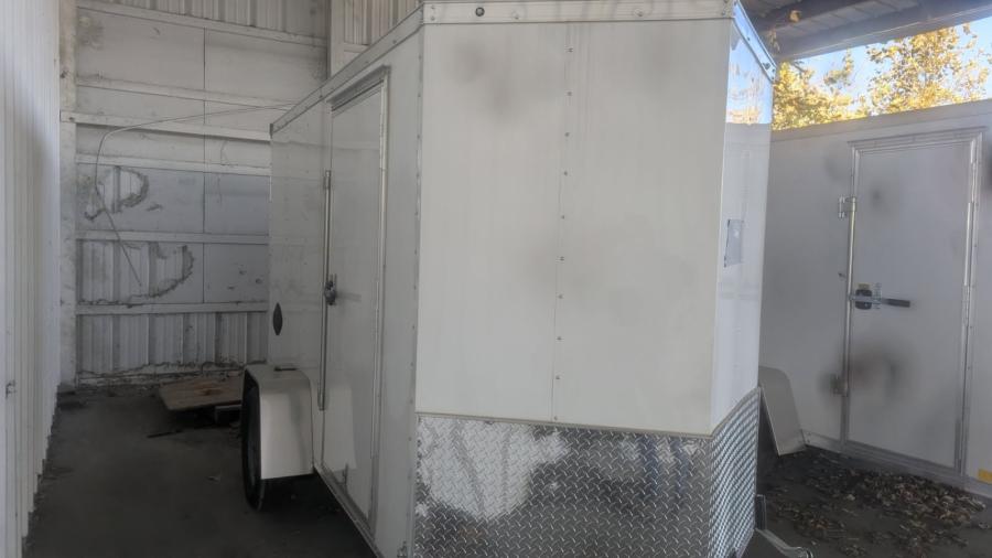 RWT5 RWT 5 x 8 SA FLAT TOP WEDGE ENCLOSED TRAILER BY RC Image 1