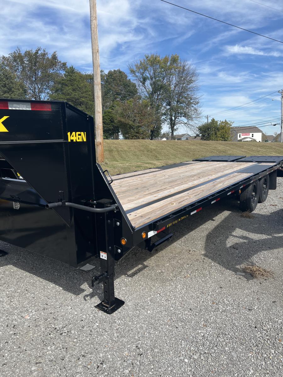 Big Tex 14GN, Gooseneck, 102" x 25', 15.9K, Dovetail, Mega Ramps Image 1
